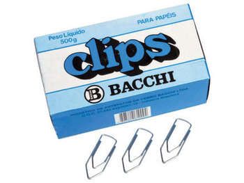 CLIPS 2/0 GALVANIZADO BACCHI COM 500G