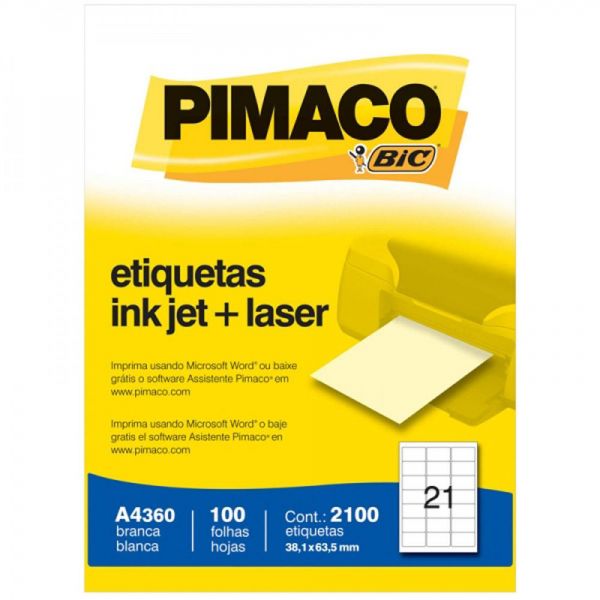 ETIQUETAS PIMACO A4360 CADA