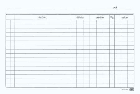 FICHAS CONTA CORRENTE 3X5 C/ 100  TILIBRA