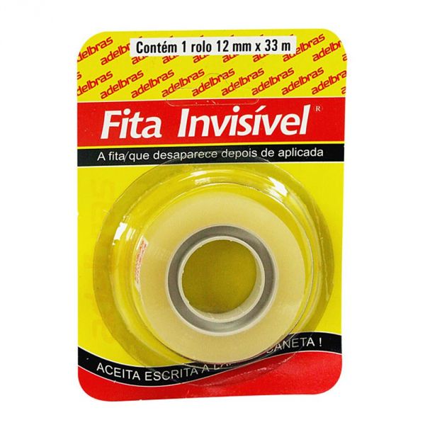 FITA MAGICA 12X33 INVISIVEL ADELBRAS