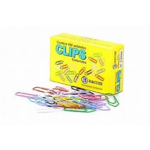 CLIPS COLORIDOS 2/0 BACCHI COM 100